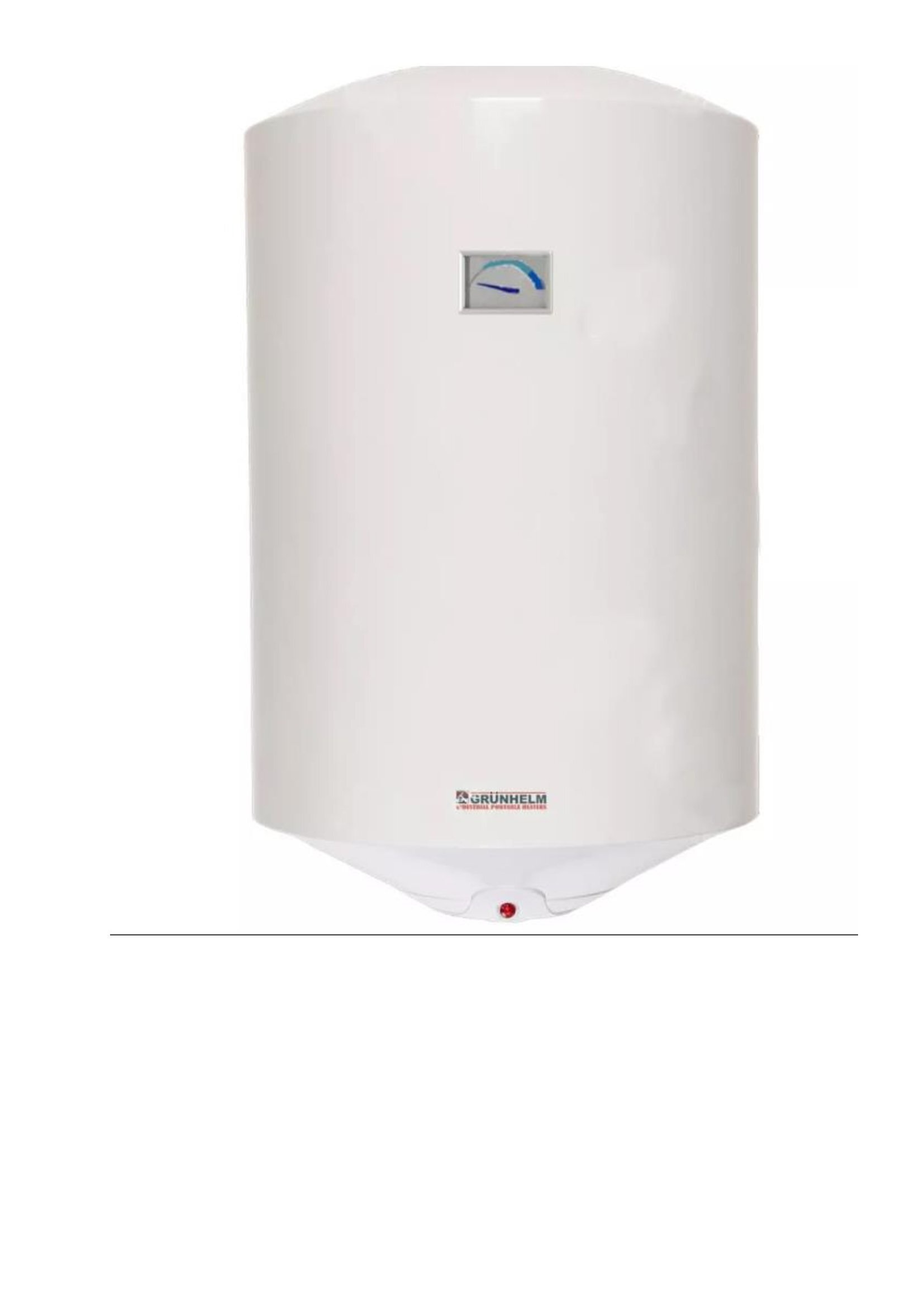 Водонагрівач GBH B-80DD; сухий тен, 80л, 2x800Вт, 6бар, 75°C, 23кг, 772Х450X460мм "GRUNHELM"